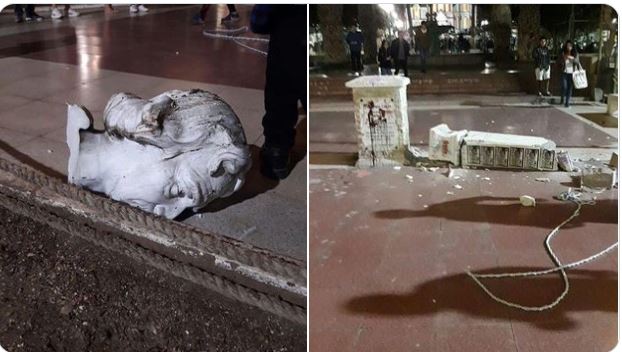 Las protestas han arremetido contra monumentos históricos en países de América. (Foto: @Gerardo_Arica/Twitter)