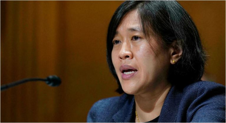 La carta fue enviada a la representante de Comercio de Estados Unidos, Katherine Tai, (Foto Prensa Libre: AFP)