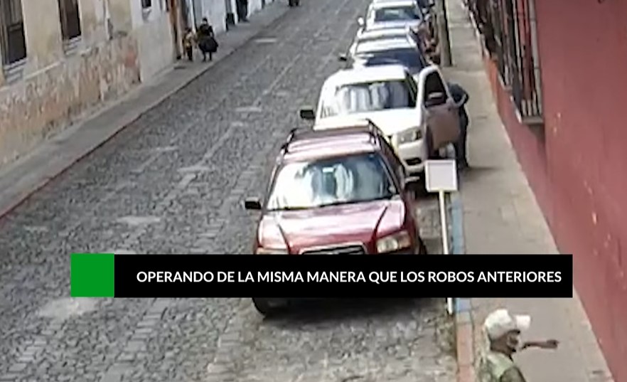 La Policía Nacional Civil capturó en la Antigua a un robacarros que tenía pendiente cuatro órdenes de captura vigente. (Foto Prensa Libre: Facebook)