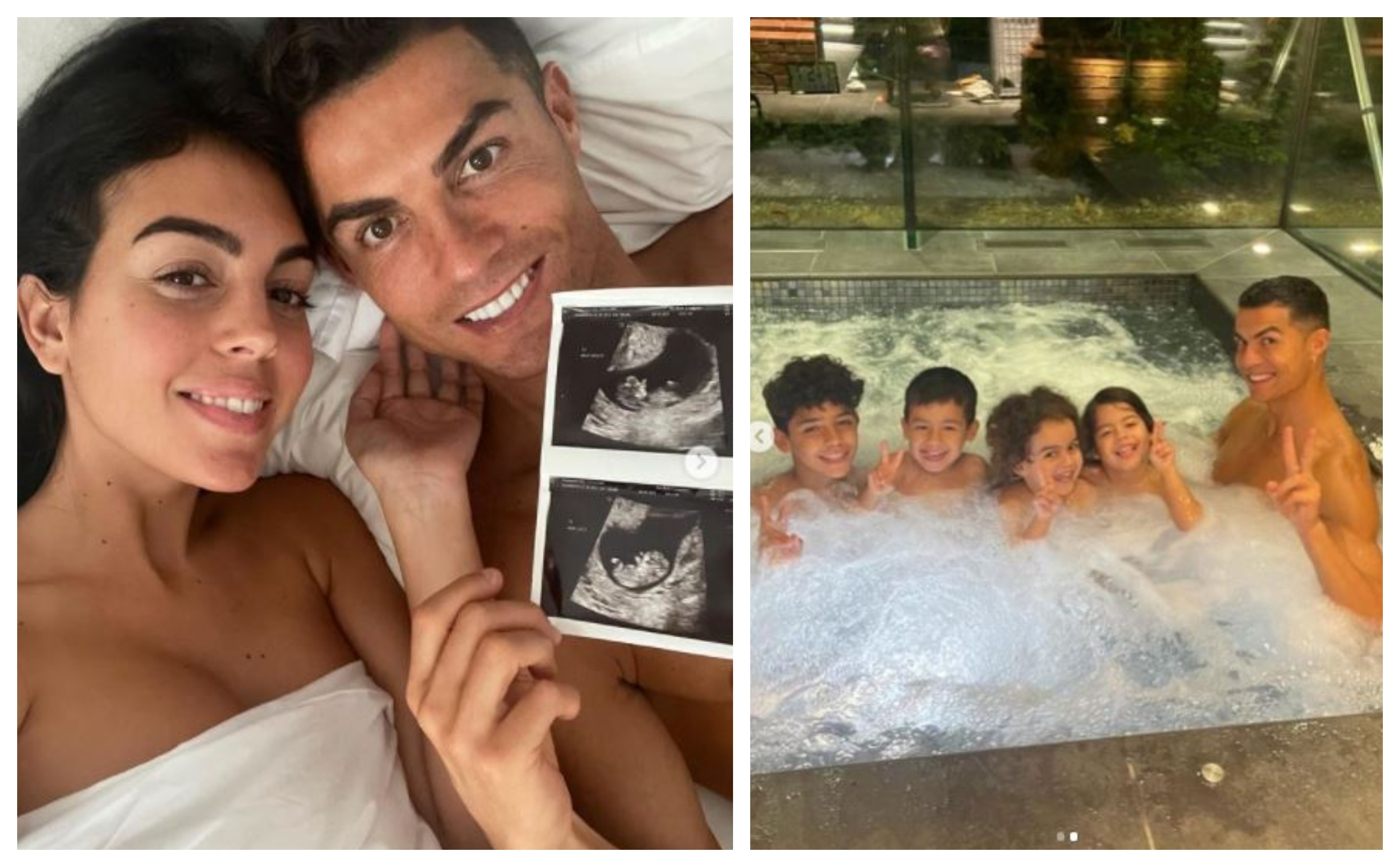 Cristiano Ronaldo y Georgina Rodríguez hicieron el anuncio en redes. (Foto Prensa Libre: Instagram @Cristiano )