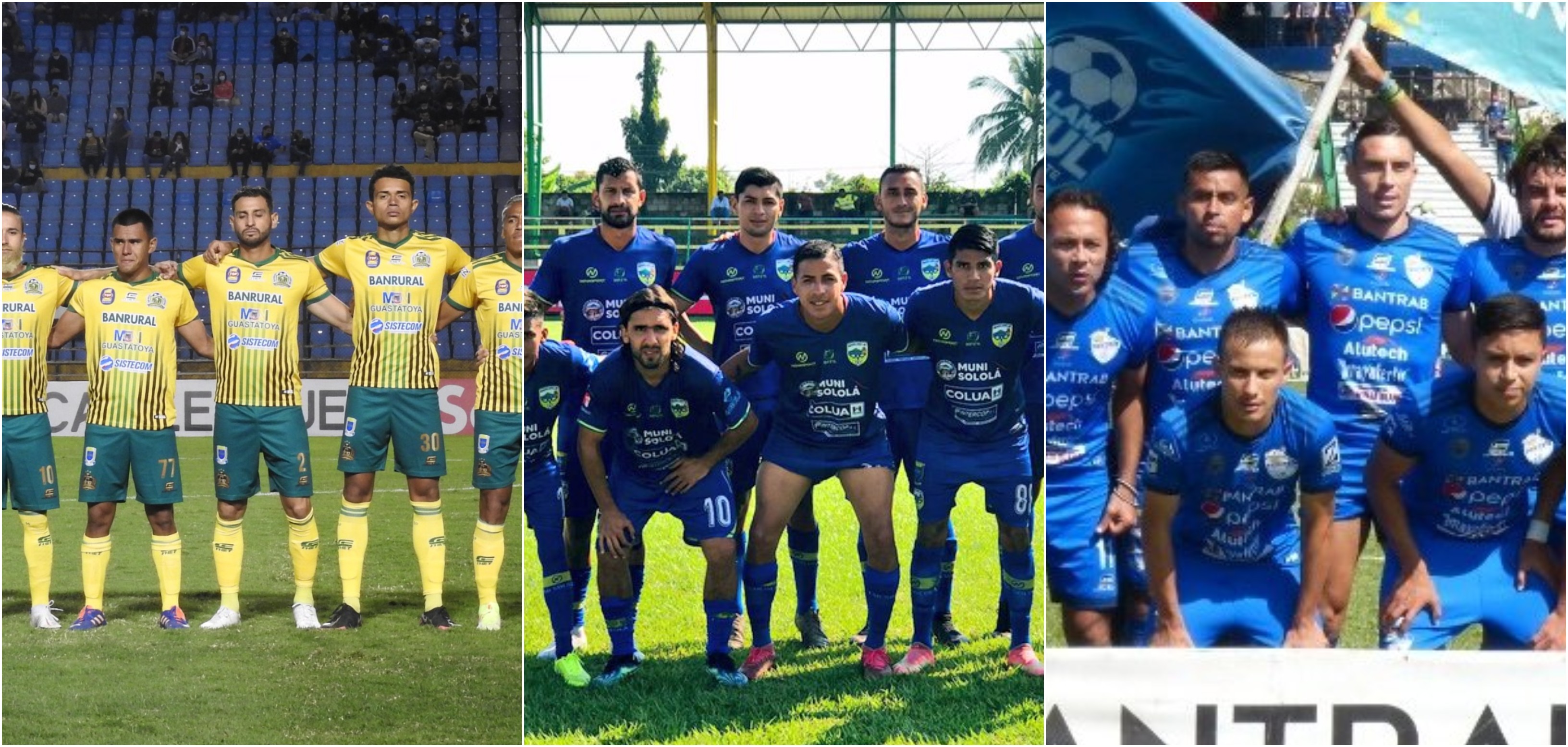 Guastatoya, Sololá y Cobán Imperial buscan clasificar a la fase final del torneo Apertura 2021. Los príncipes azules dependen de un descalabro de pechoamarillos y murciélagos. Foto Prensa Libre: Hemeroteca PL.