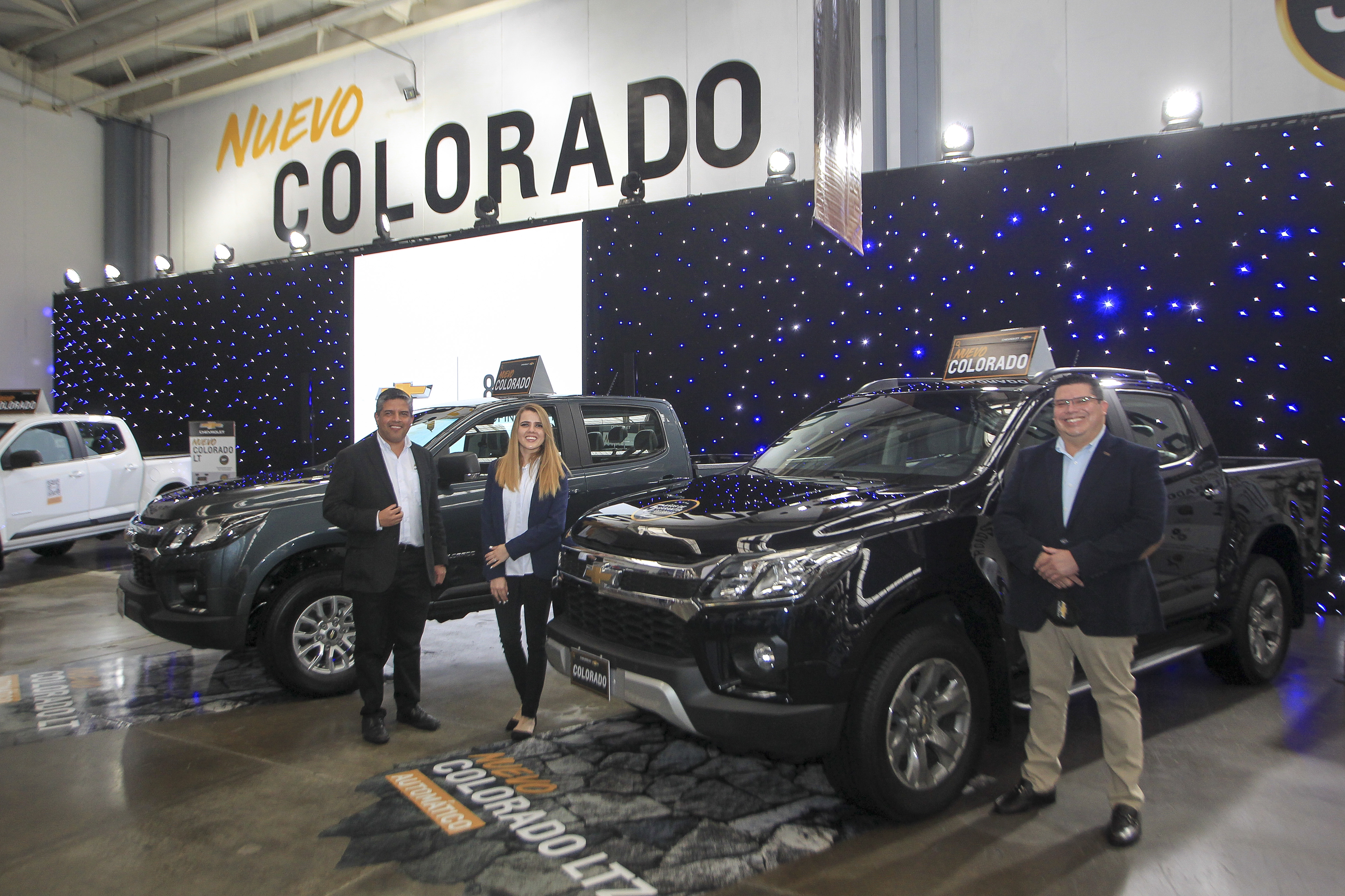 Personeros de Chevrolet Guatemala presentaron el nuevo pickup Chrevrolet Colorado. Foto Prensa Libre: Norvin Mendoza