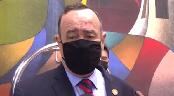 Giammattei se pronuncia por las manifestaciones de Codeca en Guatemala. (Foto Prensa Libre: Tomada de video de gobierno)