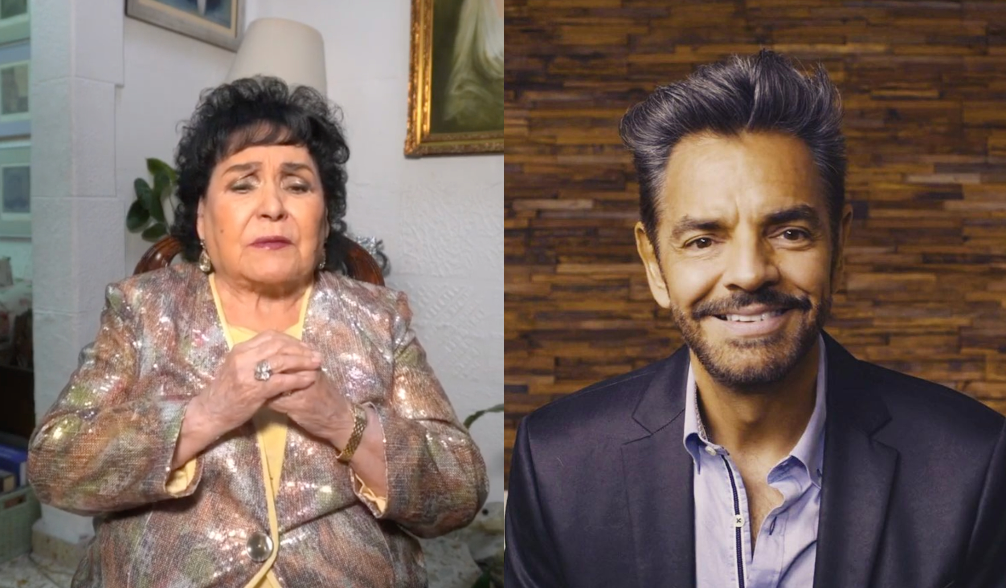 Carmen Salinas se encuentra en coma desde la semana pasada luego de sufrir un derrame cerebral. (Foto Prensa Libre: @carmensalinas_56 y @ederbez/Instagram)