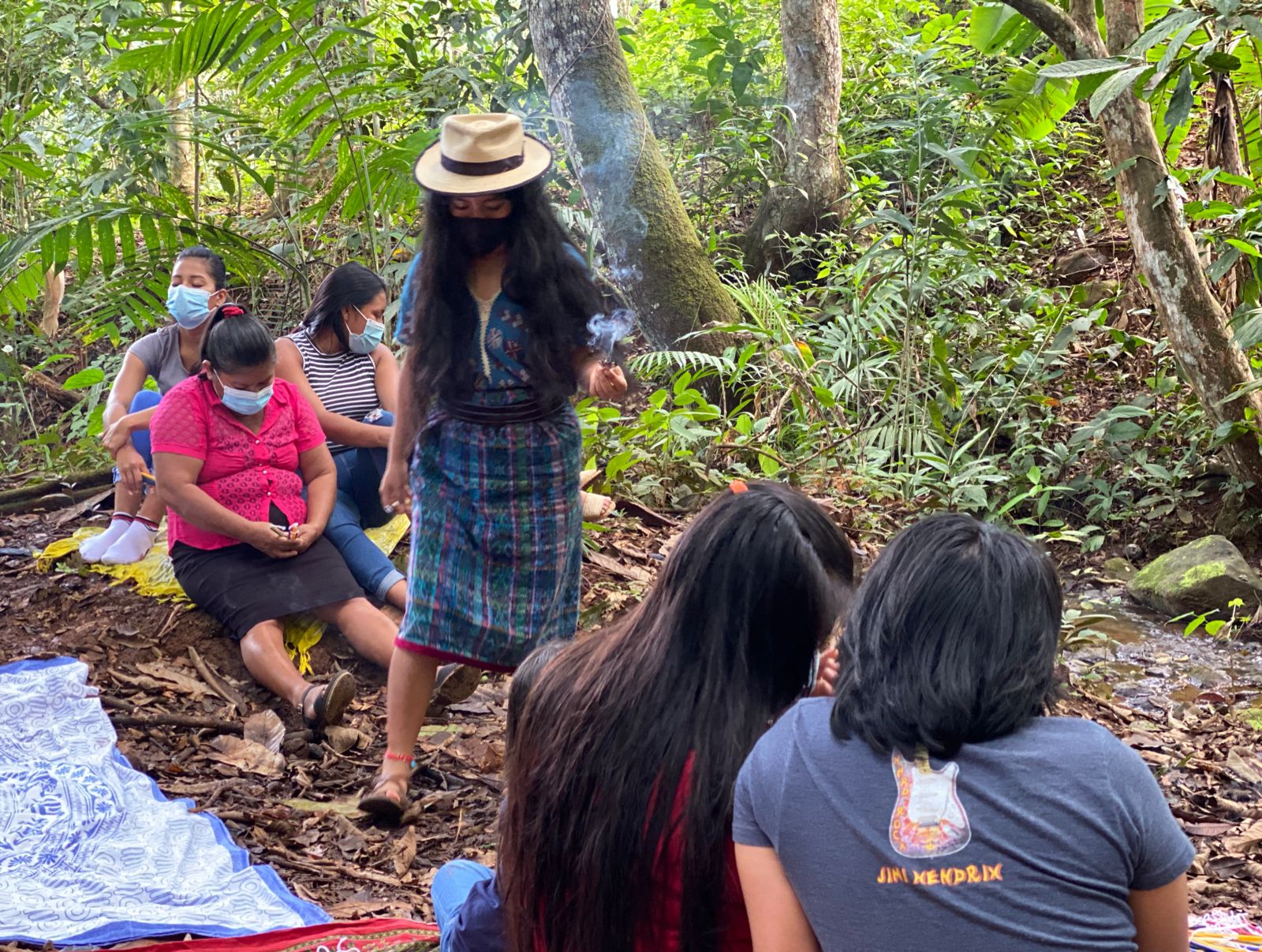 Sara Curruchich participa en campamento musical en Costa Rica. (Foto Prensa Libre: Cortesía Sara Curruchich)