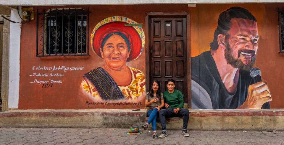 El joven guatemalteco que pintó el rostro de Ricardo Arjona en Sololá