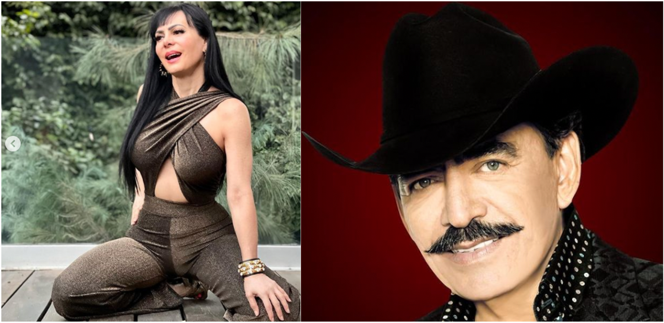 Maribel Guardia y Joan Sebastian fueron pareja y procrearon un hijo. (Fotos Instagram: Maribel Guardia/Joan Sebastian). 