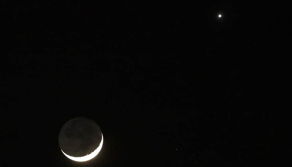 En diciembre la Luna tendrá cinco conjunciones planetarias, tres de ellas se verán en Guatemala. (Foto Prensa Libre: Élmer Vargas)