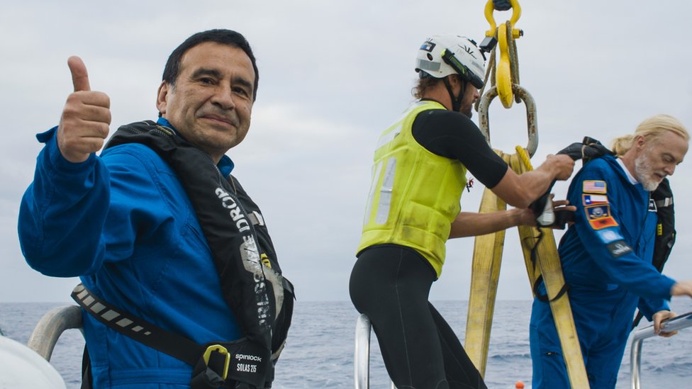 Osvaldo Ulloa momentos antes del descenso.