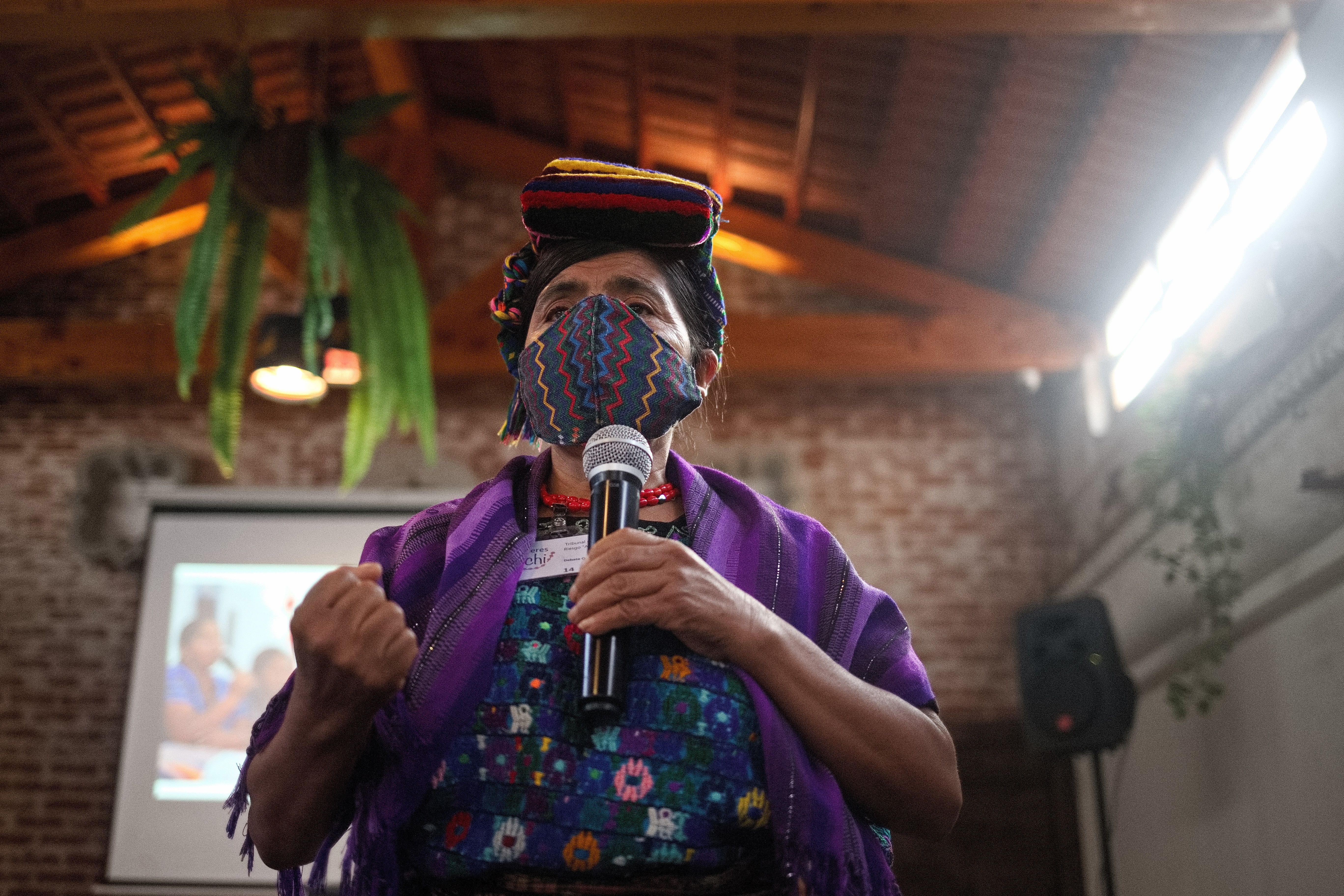 Máxima García, una mujer achí sobreviviente de violencia sexual en un cuartel militar durante el conflicto armado guatemalteco. (Foto Prensa Libre: EFE)