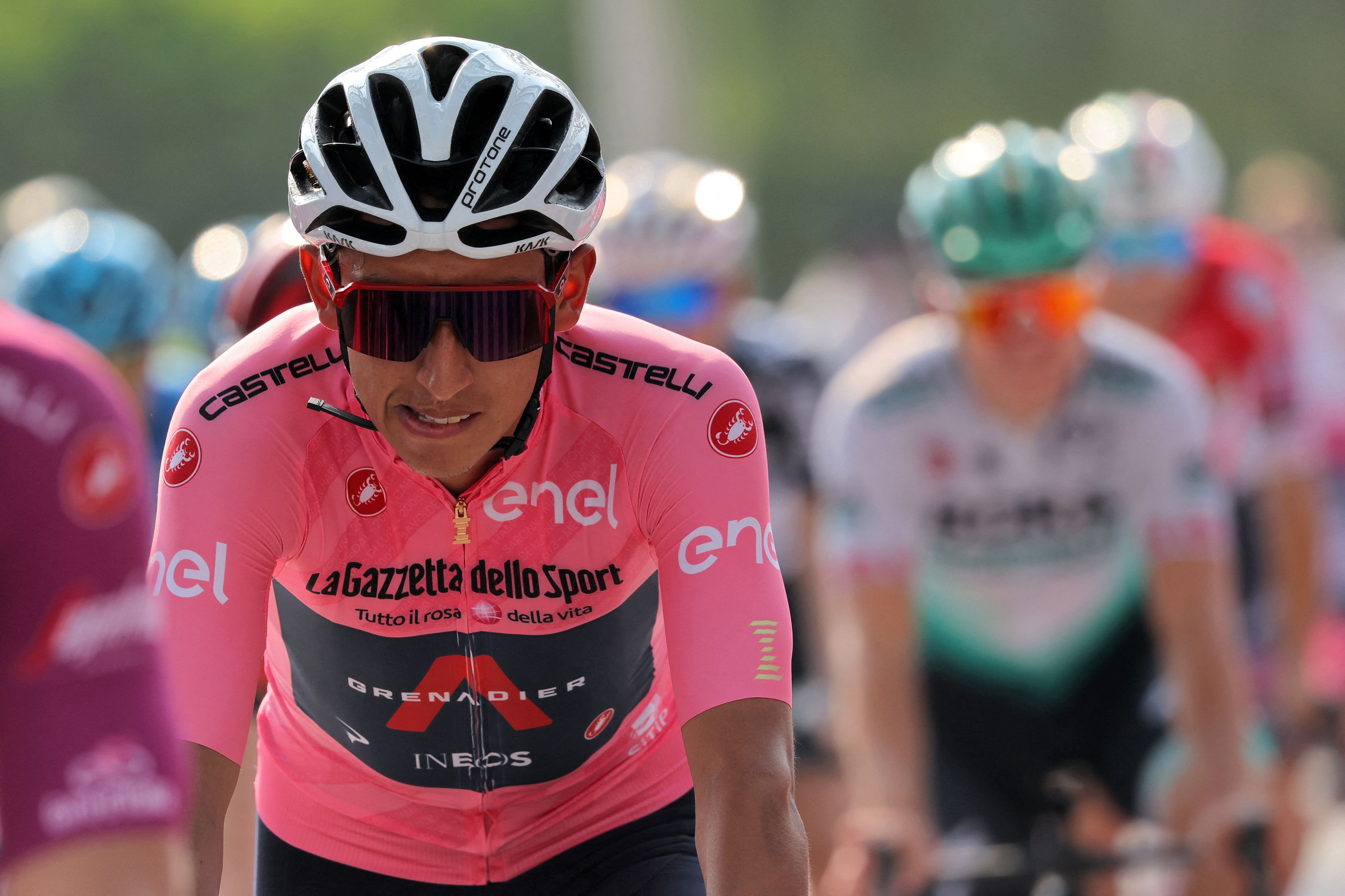 Egan Bernal sufrió un accidente en Colombia el pasado 24 de enero. Tuvo que ser operado de urgencia. El ciclista es el único latinoamericano que ha ganado el Tour de Francia. Además, consiguió el Giro de Italia. Foto Prensa Libre: AFP.