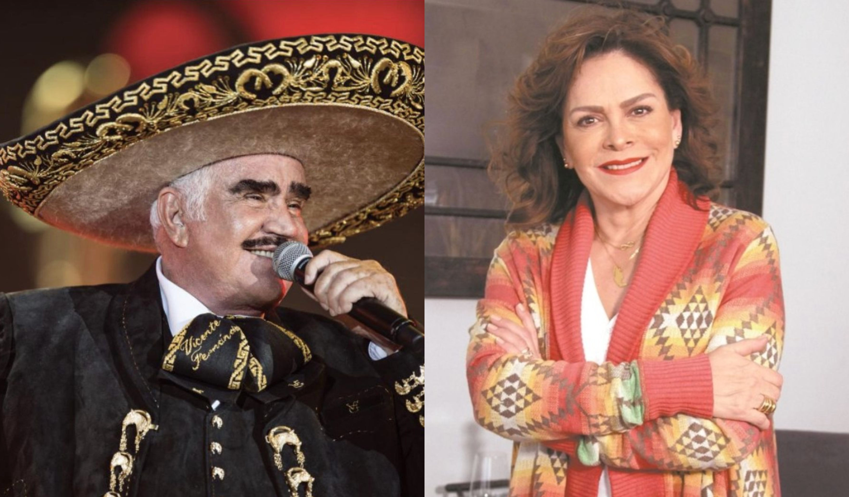 Vicente Fernández y Mara Patricia Castañeda compartieron varios momentos al haber sido familiares por más de ocho años. (Foto Prensa Libre: @_vicentefdez y @marapatriciacastañeda/Instagram)