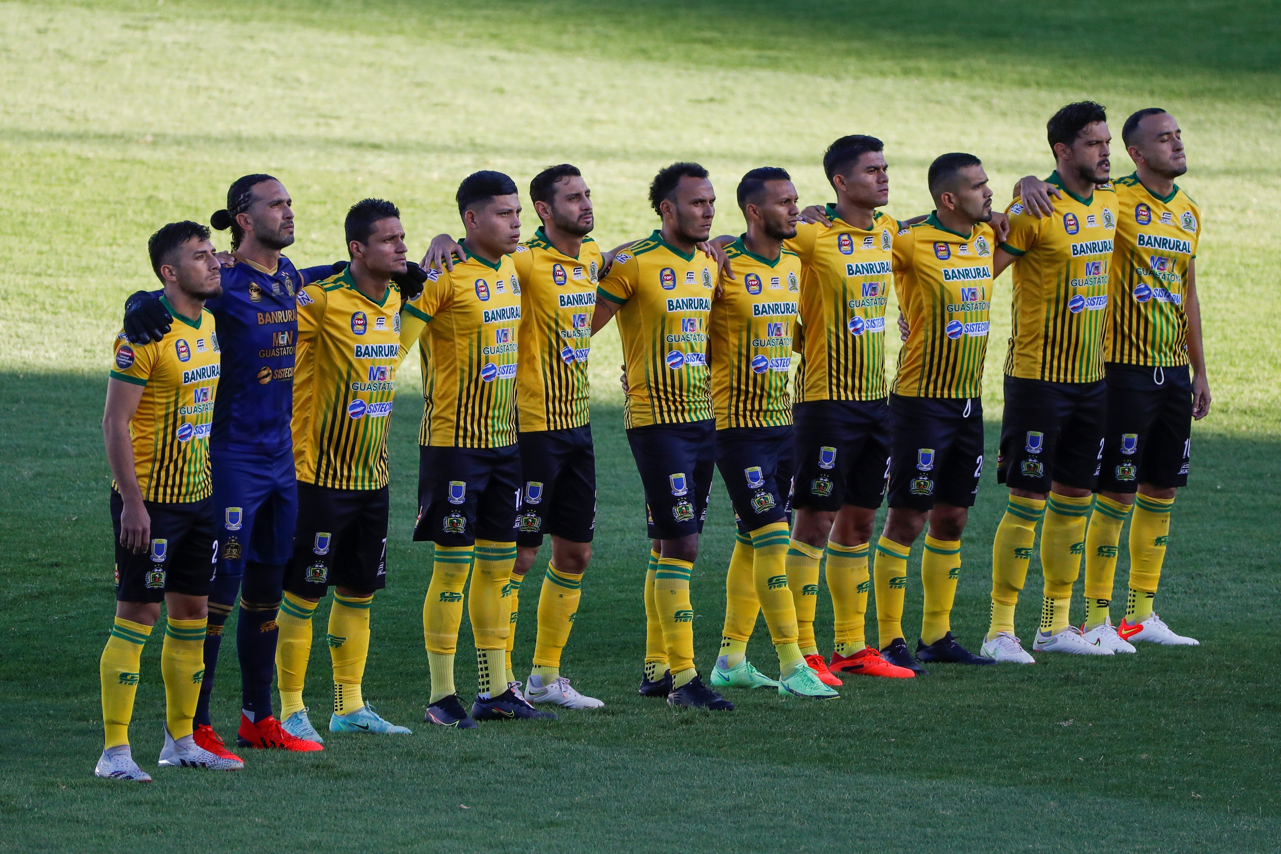 Guastatoya recibe este sábado 19 de febrero a las 10 horas al campeón Malacateco en el estadio David Cordón Hichos por la fecha 8 del torneo Clausura 2022. Foto Prensa Libre: EFE/Esteban Biba