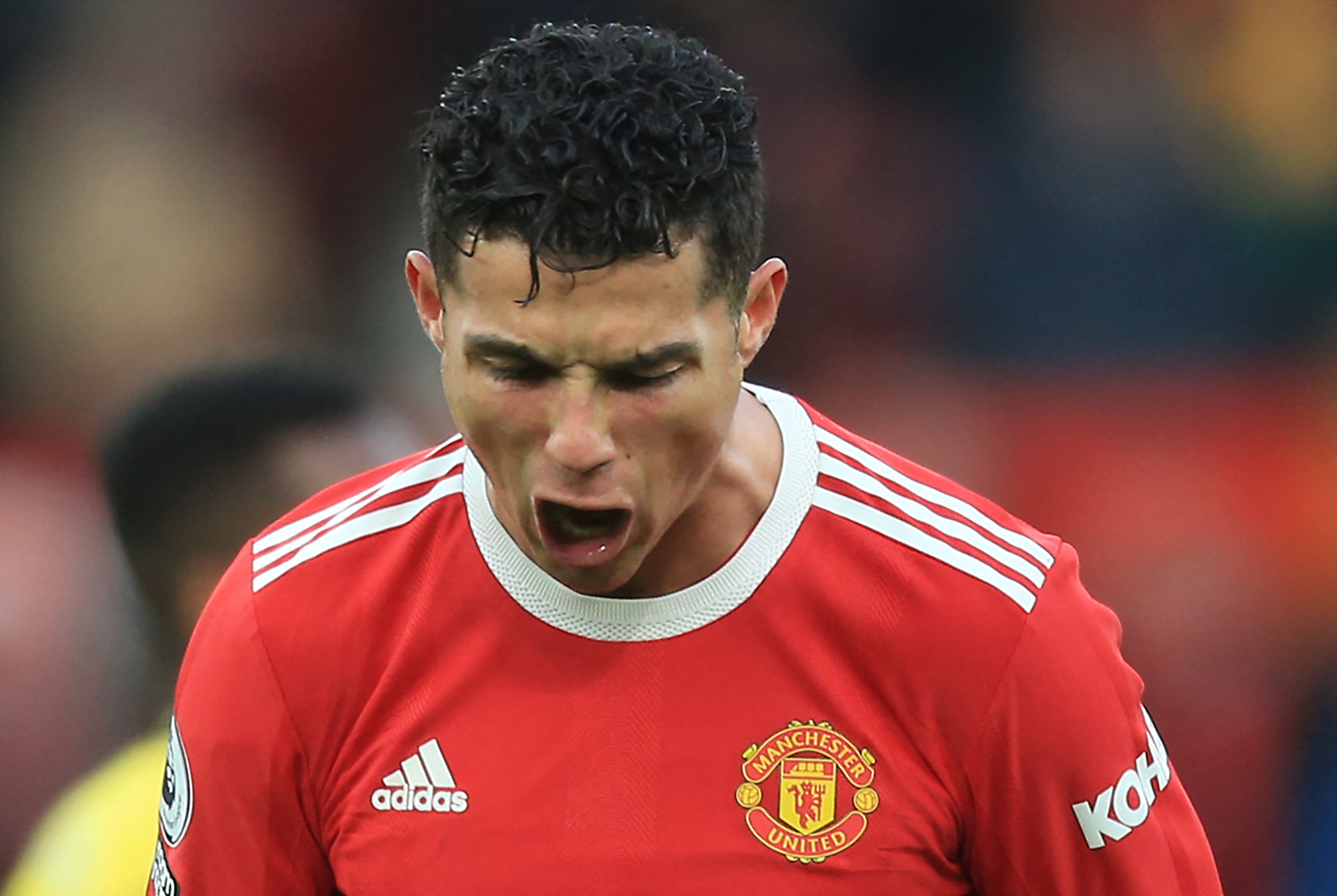 El delantero portugués del Manchester United volverá a jugar con su equipo este 12 de marzo después de haberse recuperado de una lesión en la cadera. Foto Prensa Libre: AFP.