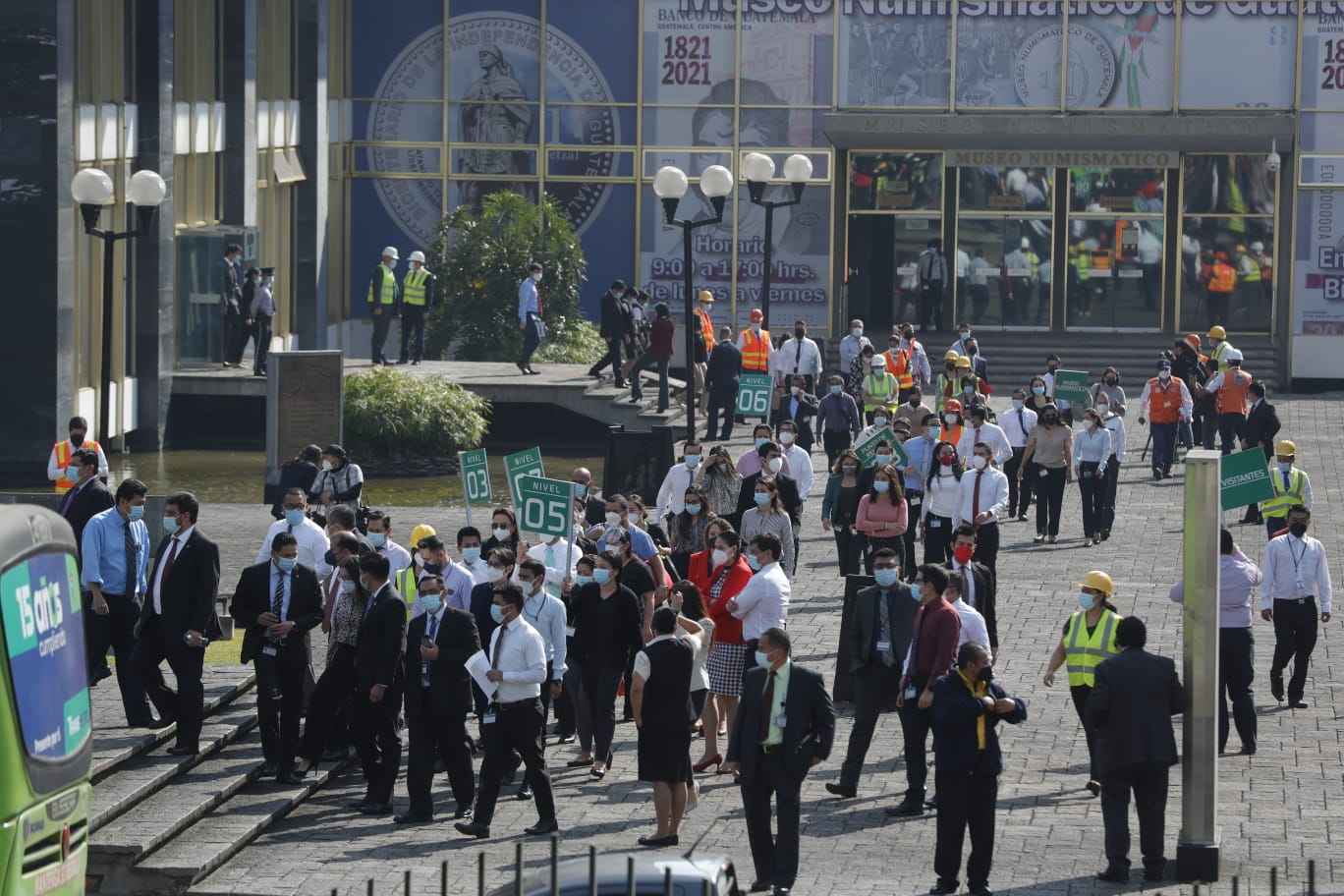 Simulacro de terremoto en Guatemala