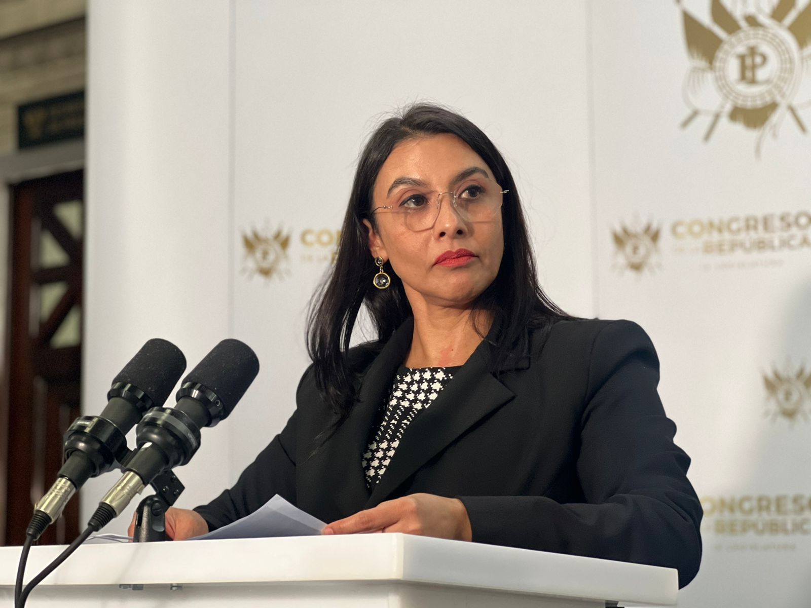 Shirley Rivera, presidenta del Congreso de la República, no ha buscado un diálogo político dentro del Pleno en 8 meses de presidencia, apuntan expertos. (Foto Prensa Libre:)