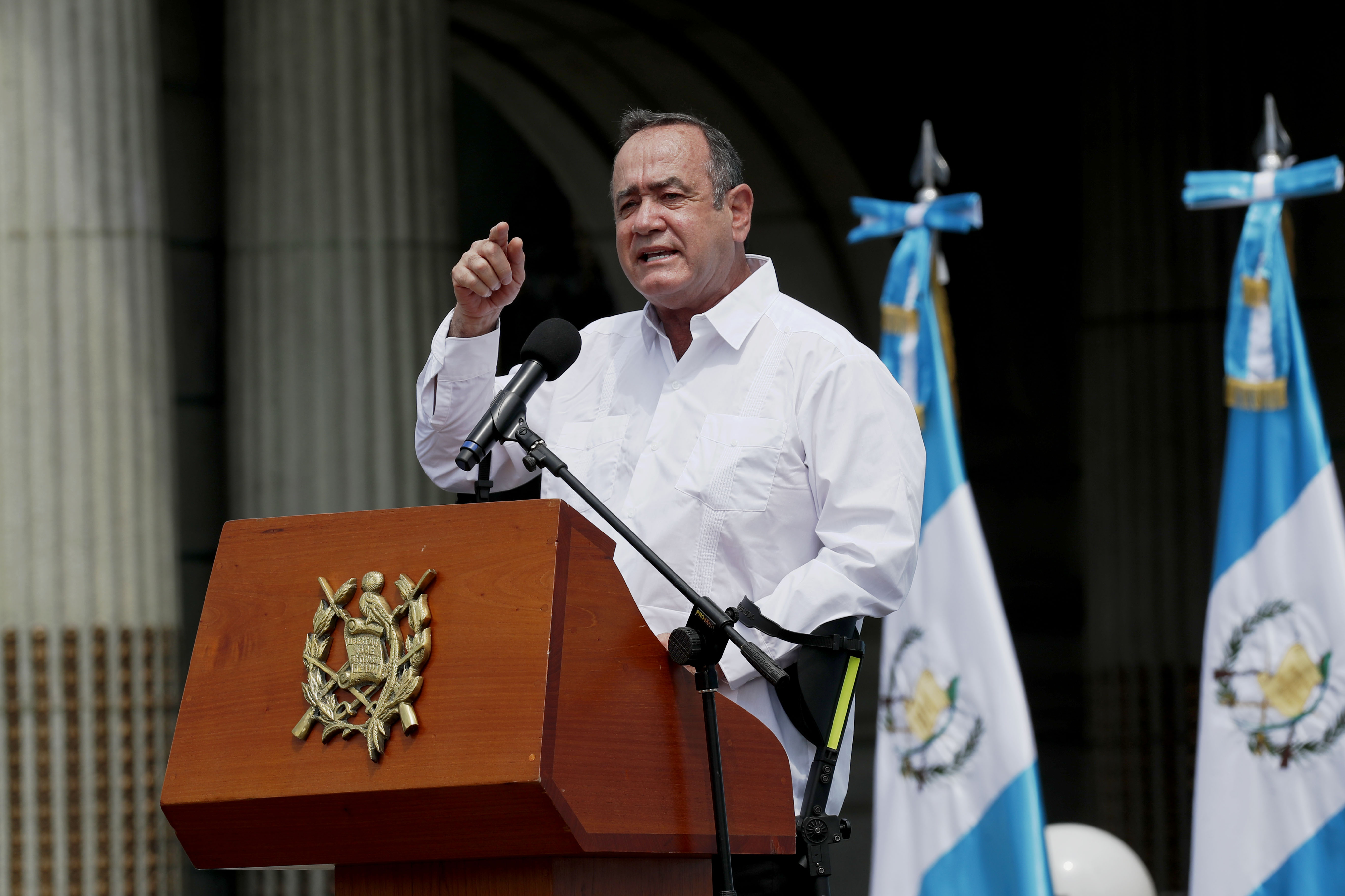 Durante el gobierno de Alejandro Giammattei las amenzas a los derechos humanos se han incrementado, según la CIDH lo que motivó la inclusión de Guatemala en el capítulo IV.B de su informe anual. (Foto Prensa Libre: EFE)