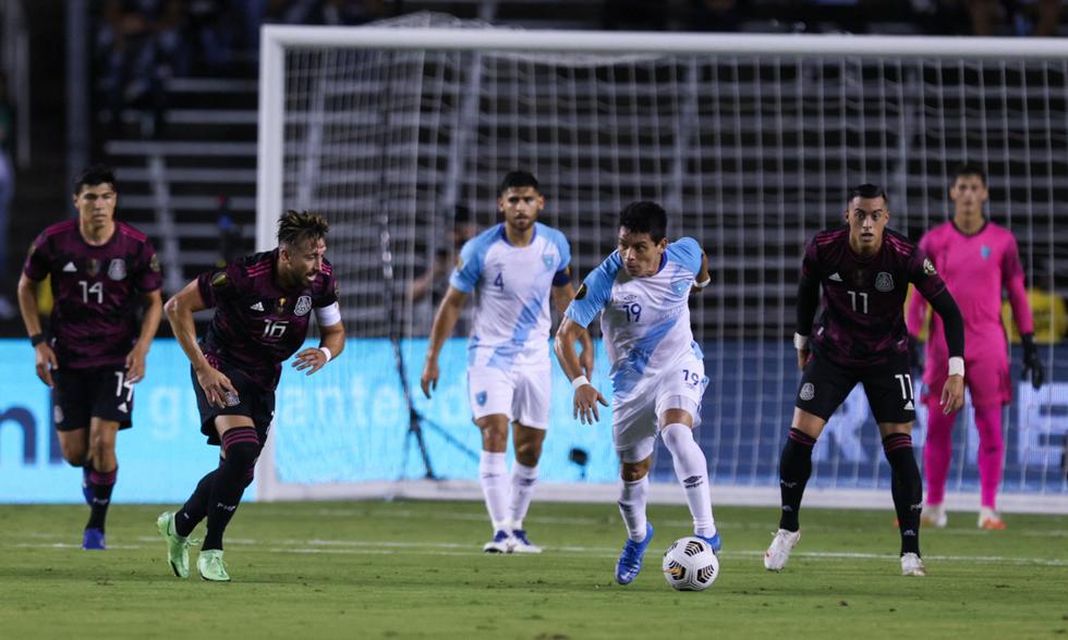 La última vez que Guatemala enfrentó a México fue en la Copa Oro 2021 y perdió 3-0. (Foto Redes).