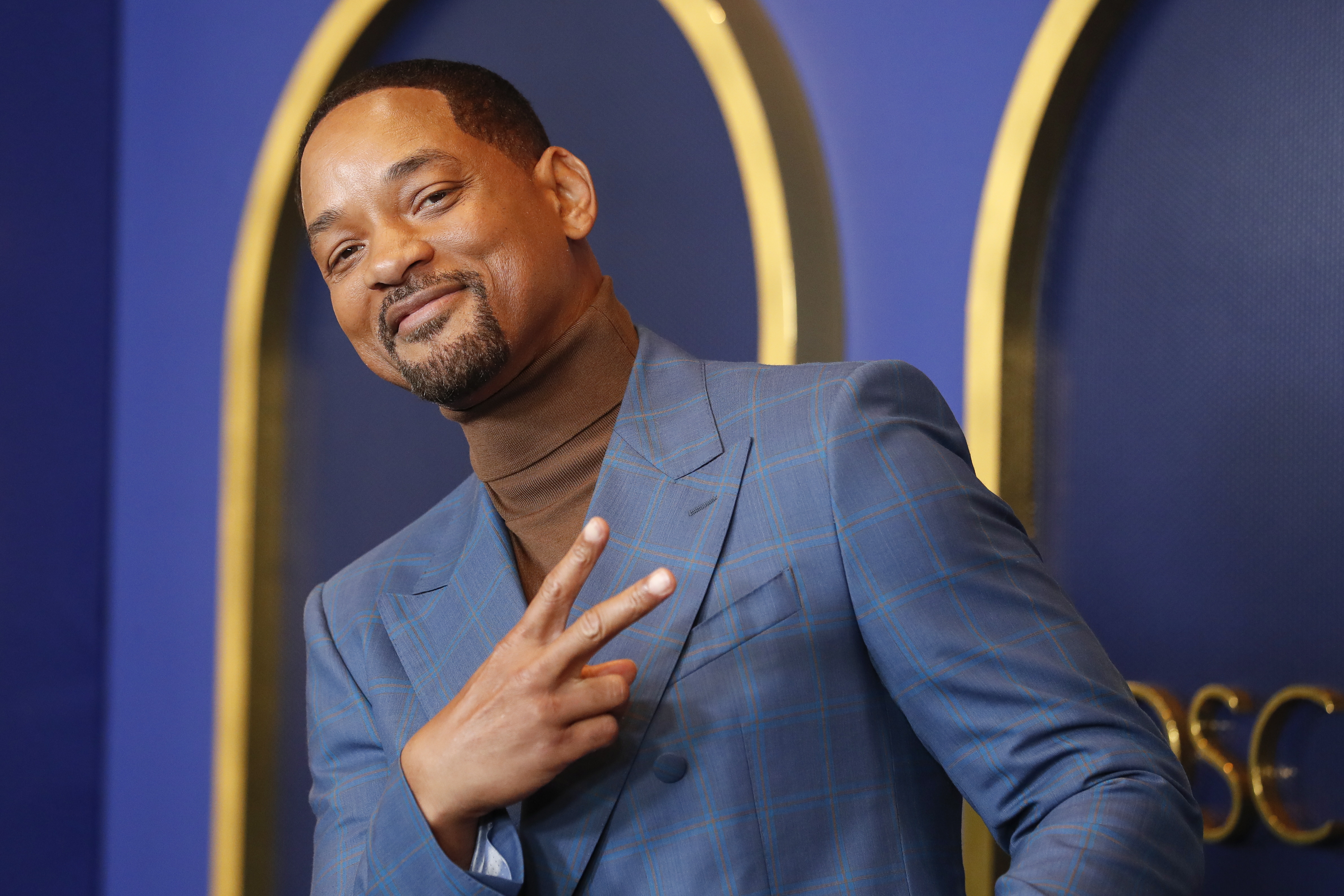 Will Smith ganó una estatuilla en la 75 edición de los Premios Bafta y está nominado a mejor actor principal en los Óscar 2022. (Foto Prensa Libre: EFE/EPA/CAROLINE BREHMAN).