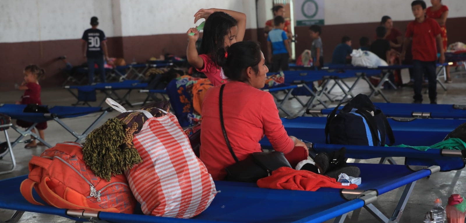 Evacuados del Volcán de Fuego