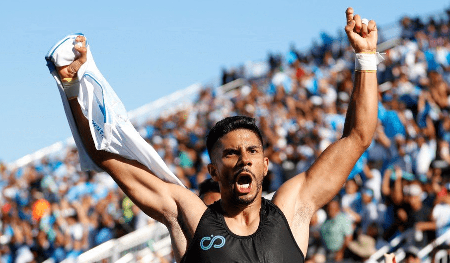 Gerardo Gordillo celebrando su anotación. Foto Prensa Libre (Fedefut)