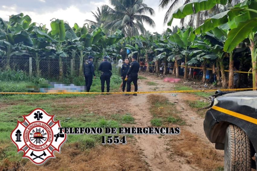 En el caserío Poza Honda, La Blanca, San Marcos fueron localizados los tres cadáveres el 8 de marzo de 2022. (Foto Prensa Libre: Bomberos Municipales Departamentales)