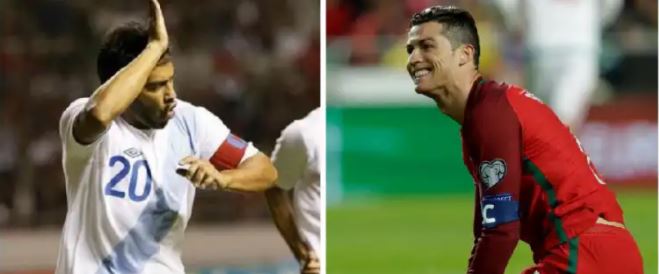 El récord en eliminatorias mundialistas de Carlos Ruiz no fue superado por Cristiano Ronaldo. (Foto Prensa Libre: TodoDeportes)