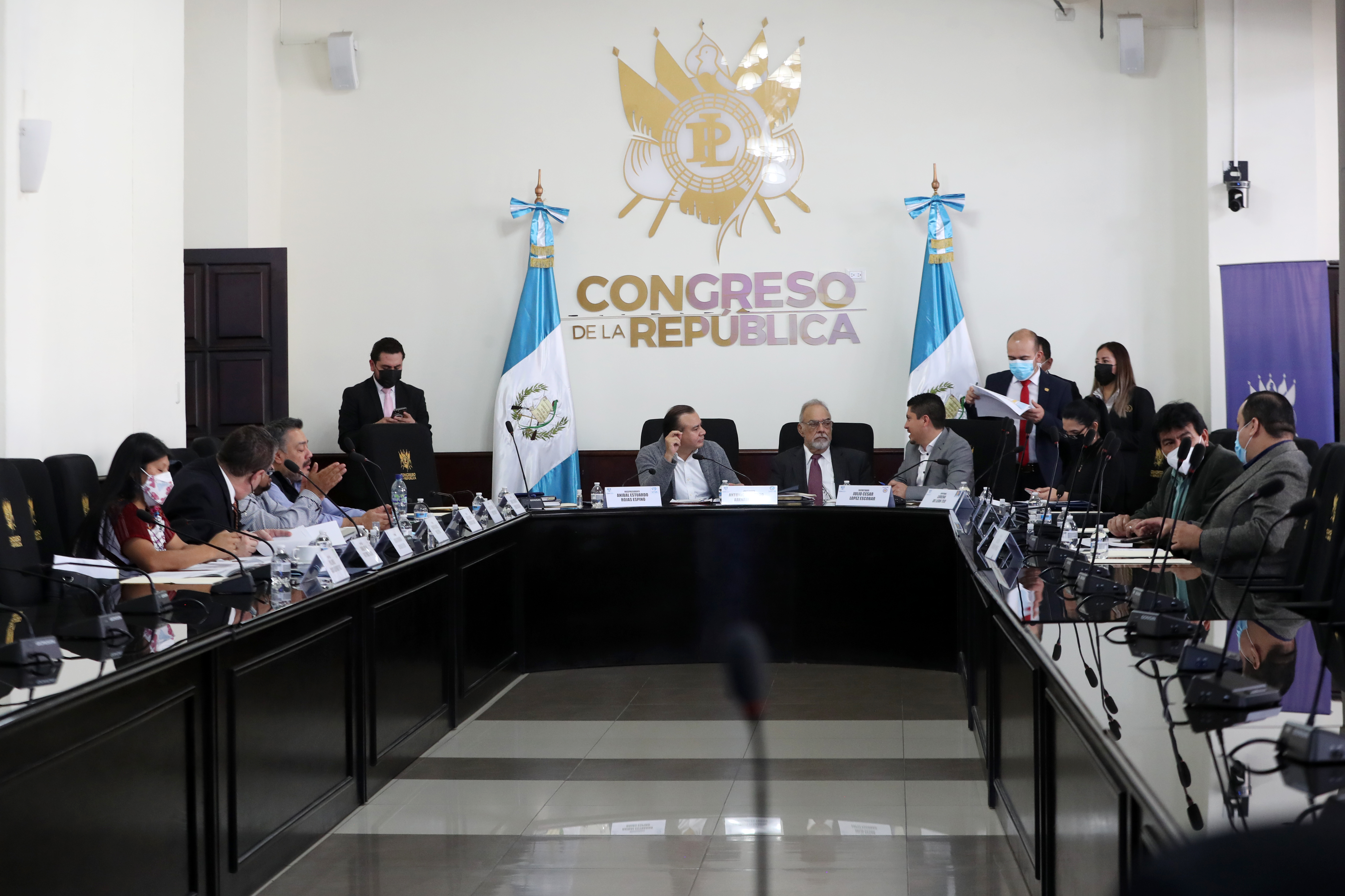 Diputados de la Comisión de Derechos Humanos siguen sin definir como evaluar a los candidatos a ocupar la PDH. Fotografía: Prensa Libre (María René Barrientos). 