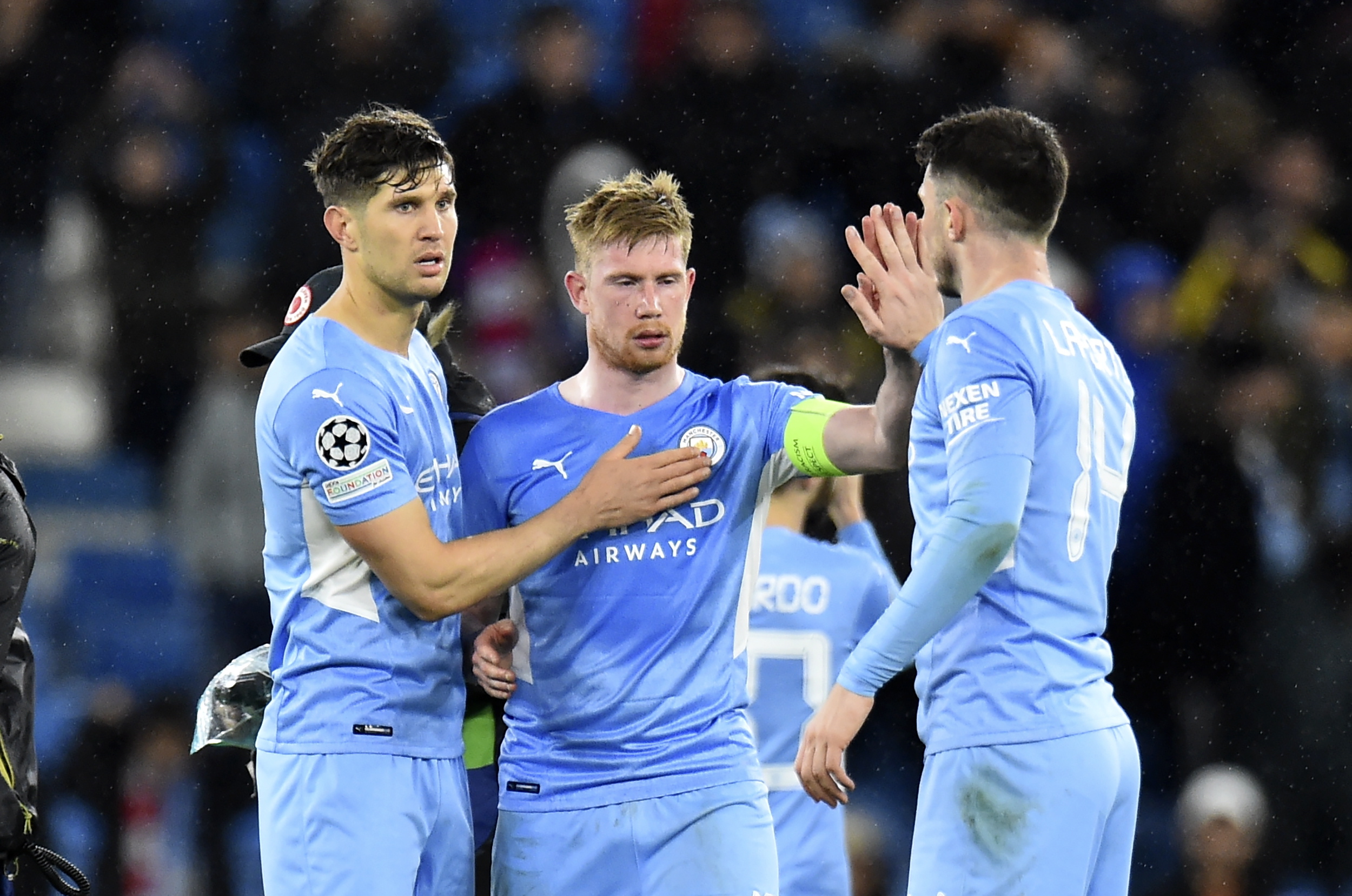 Kevin De Bruyne marcó el único gol del partido, para darle el triunfo al City. (Foto Prensa Libre: EFE)