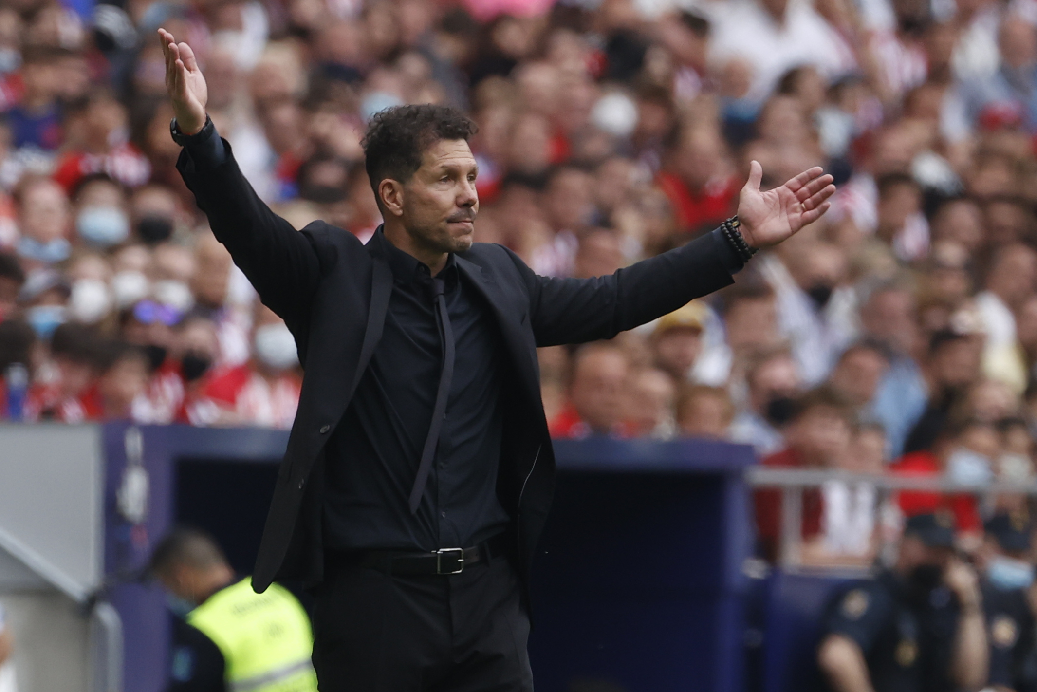 El entrenador argentino del Atlético de Madrid Diego Simeone. (Foto Prensa Libre: EFE)