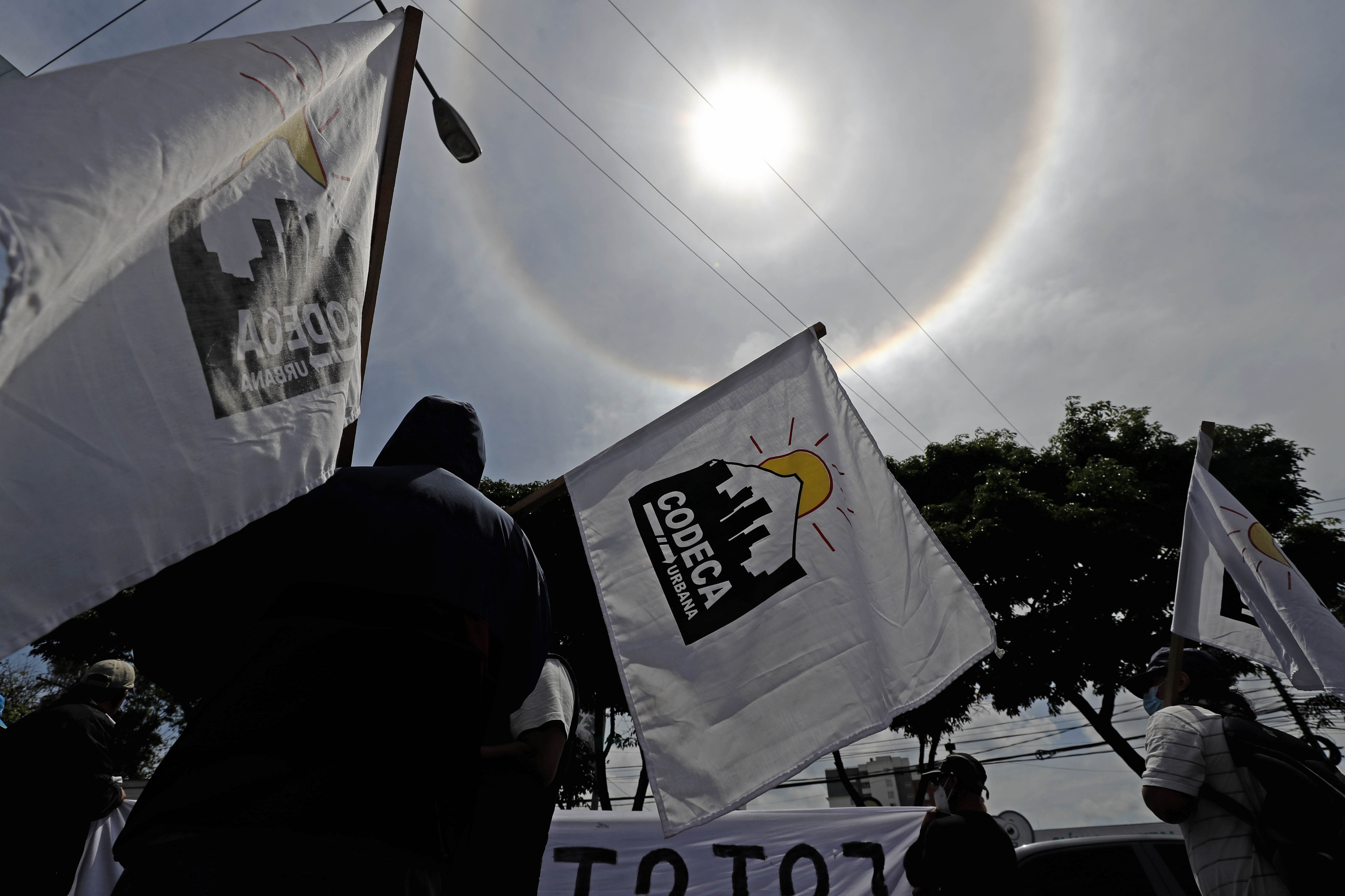 Fotografía de una reciente manifestación de Codeca en la capital de Guatemala. Para este 21 de septiembre de 2022 se anunció una masiva caminata de esta organización en la capital del país. (Foto Prensa Libre: HemerotecaPL)