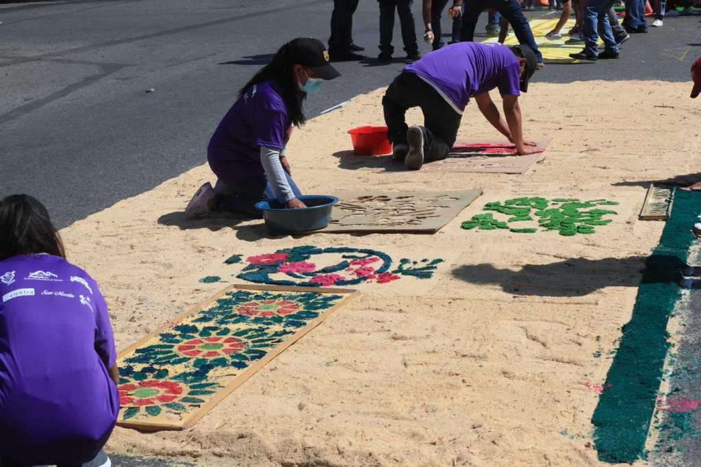 Elaboración de alfombra