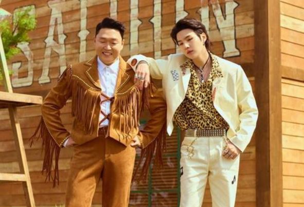 Psy y Suga de BTS