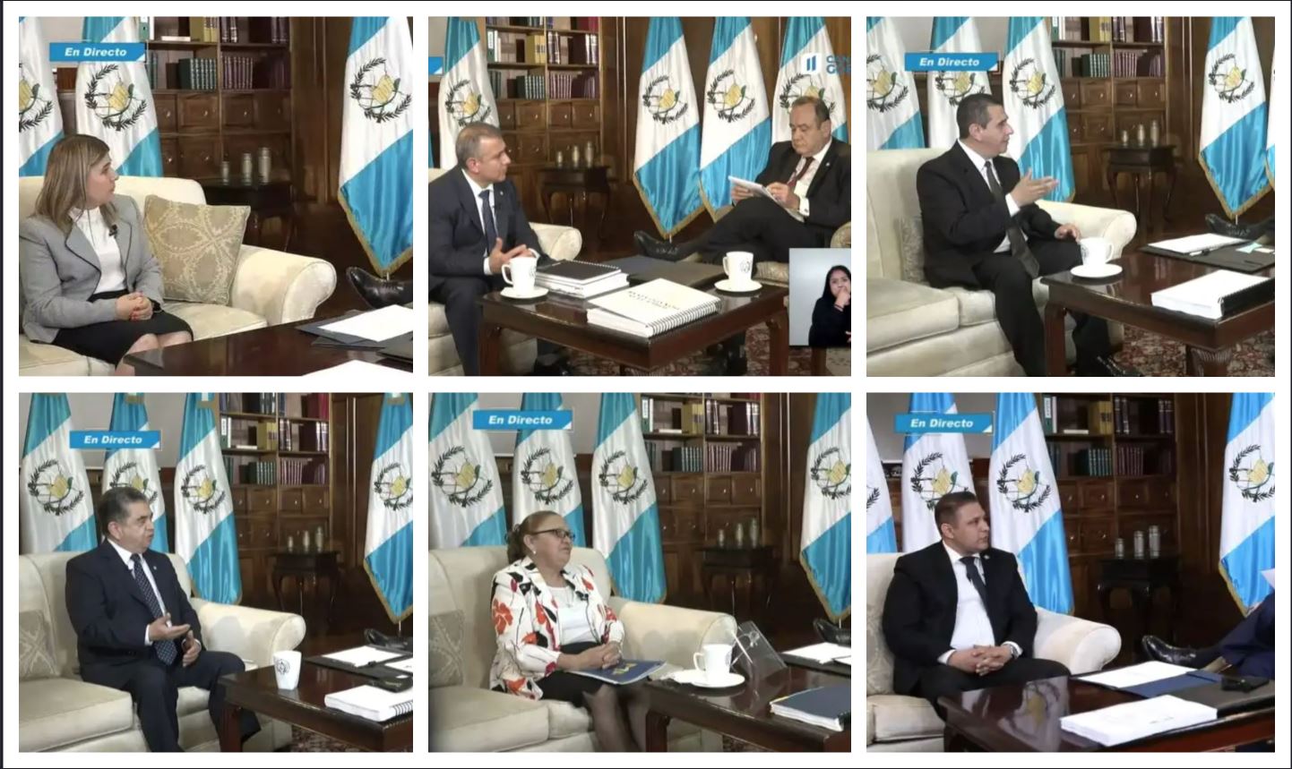 Los seis aspirantes a fiscal general se entrevistarán con el presidente Alejandro Giammattei. (Foto Prensa Libre: )