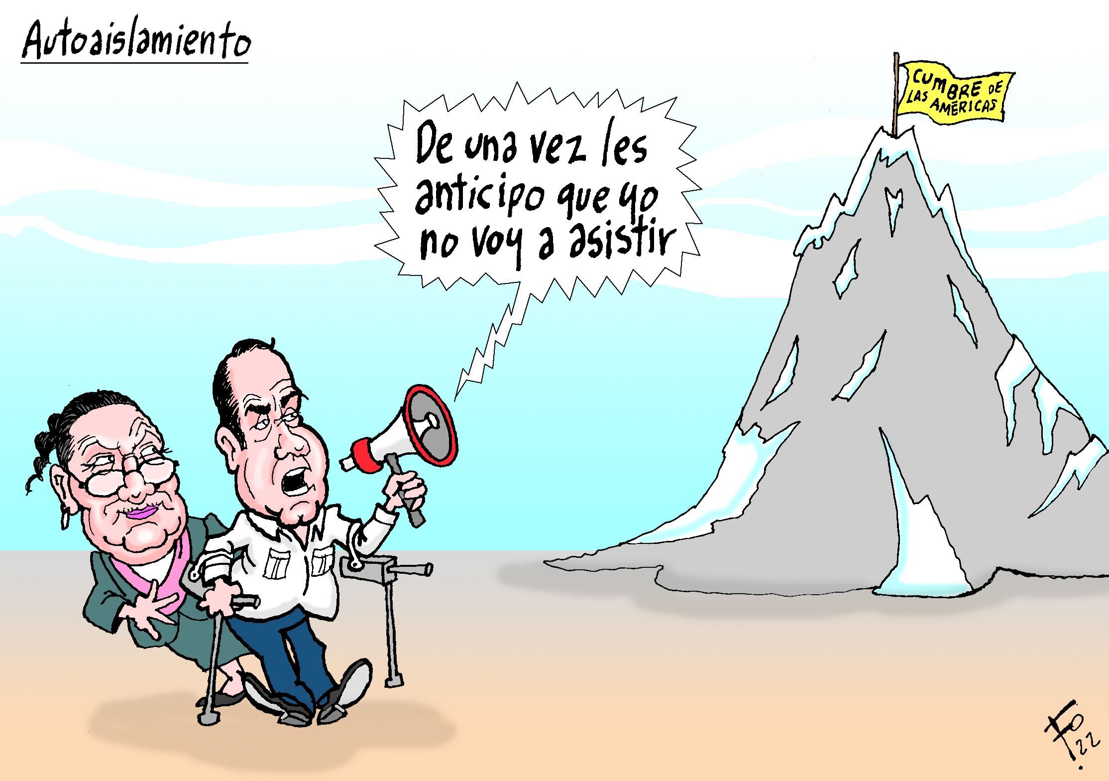Personajes: Consuelo Porras y Alejandro Giammattei.