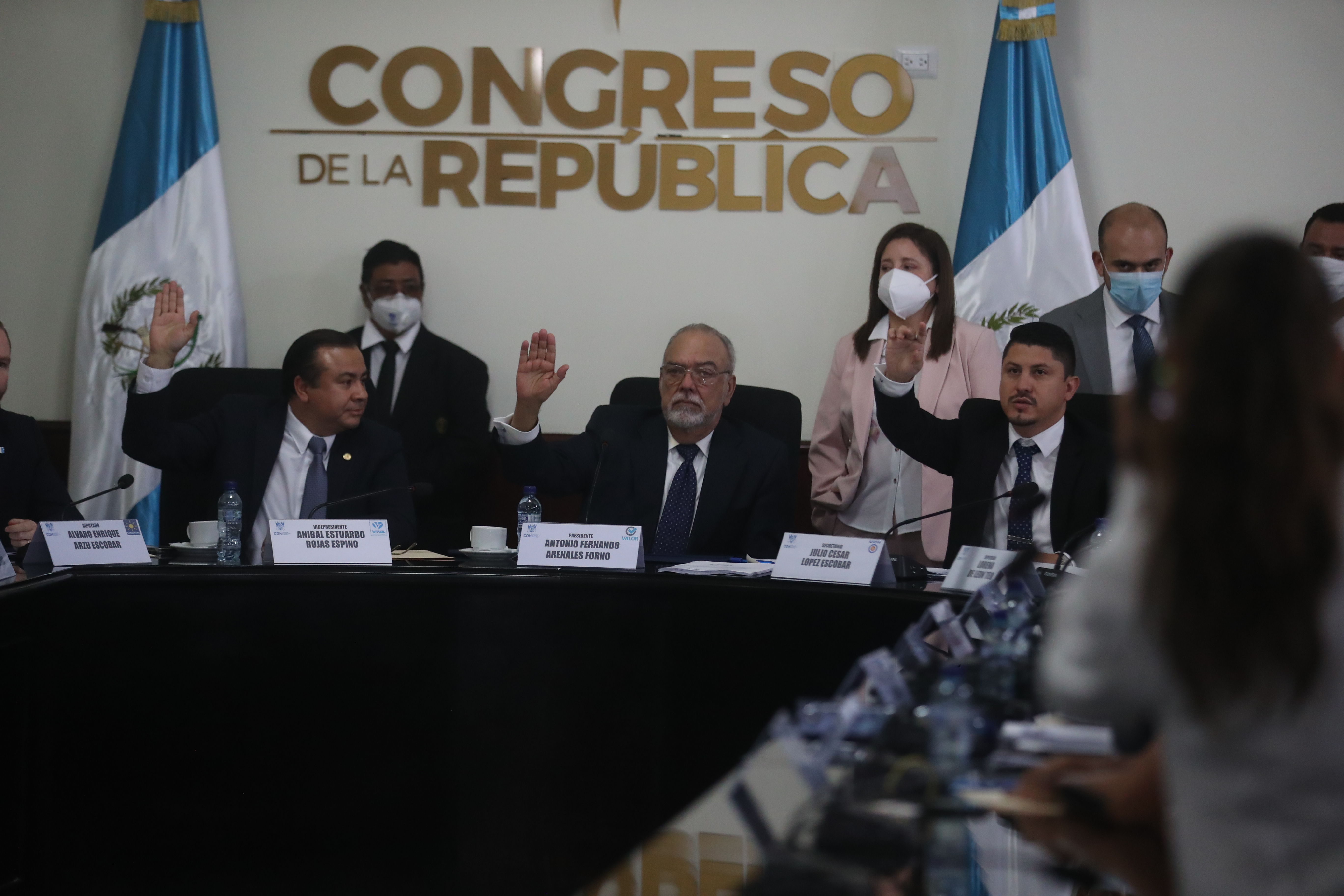 La Comisión de Derechos Humanos acordó la terna de candidatos a la PDH el pasado 5 de julio. Fotografía: Prensa Libre. 