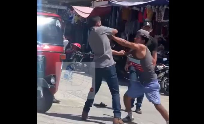 GRABAN PELEA EN SANTA ROSA