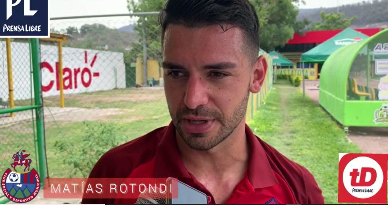 Matías Rotondi, jugador de Municipal. (Foto Prensa Libre: Captura video)