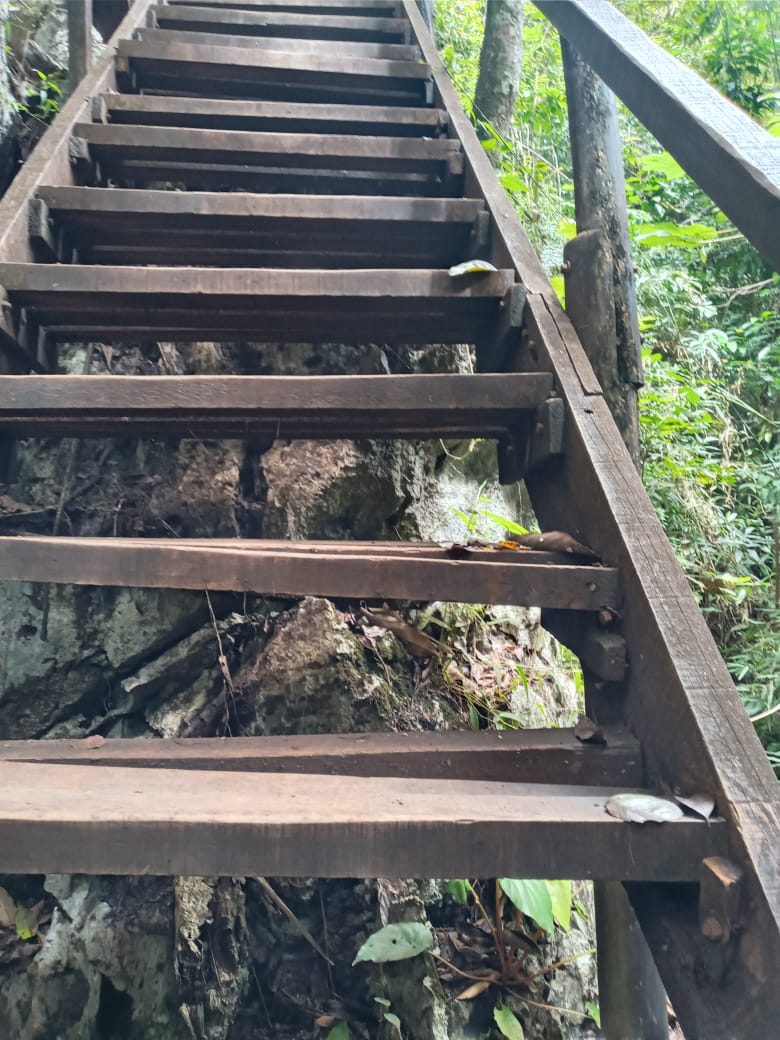 Daños en el sendero de subida a Semuc Champey