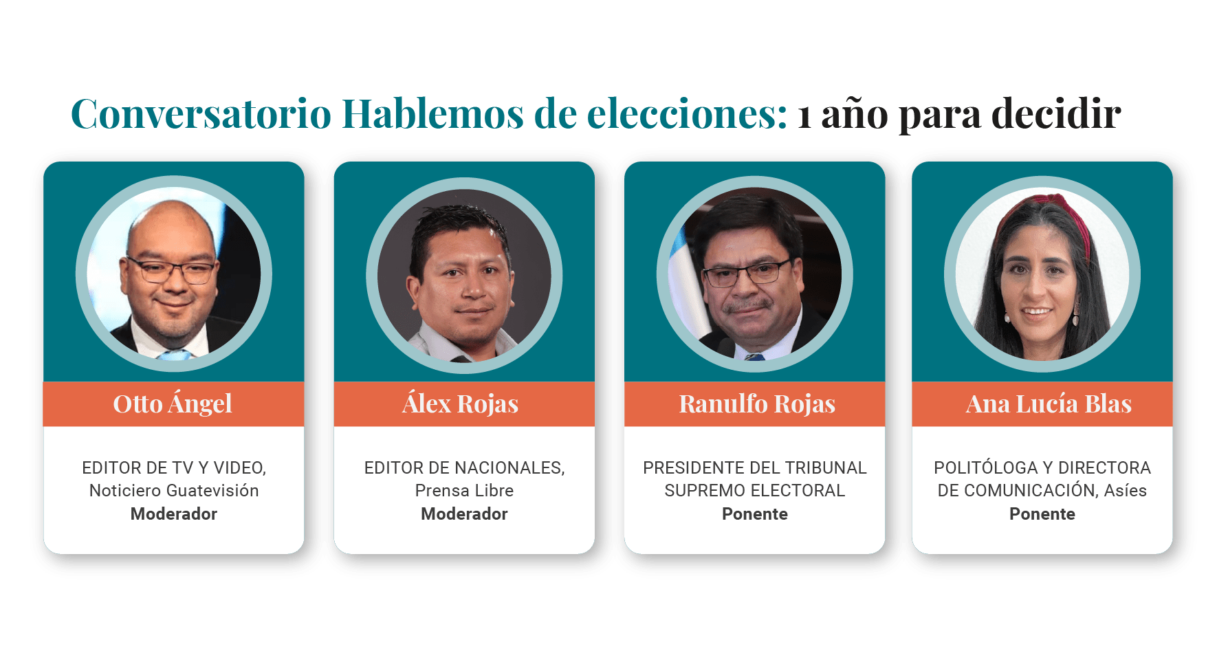 El conversatorio Hablemos de Elecciones se transmitirá por Youtube a quienes se registren, el próximo miércoles 29 de junio a las 18:30 horas. 