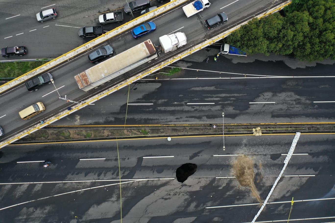 Bloqueo en ruta al pacifico