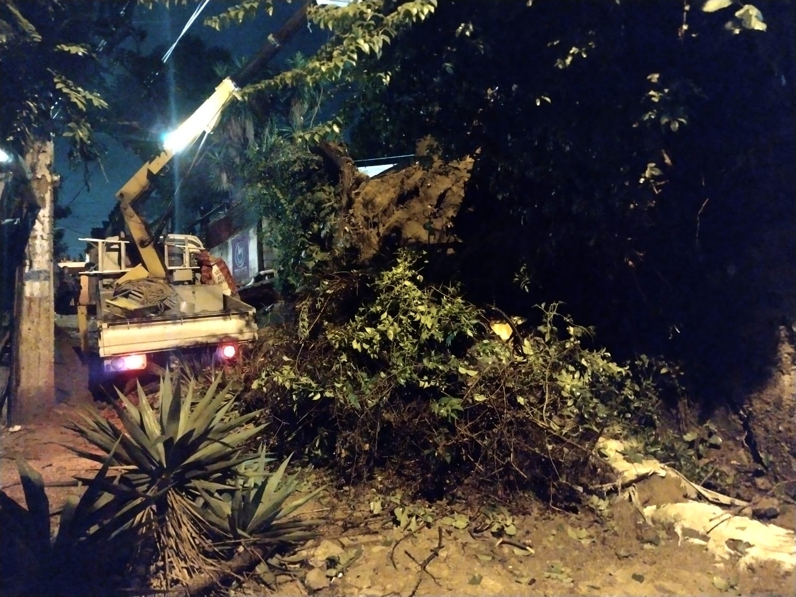 En horas de la madrugada se registró un derrumbe en el caserío El Cerro, zona 4 de San Miguel Petapa, Guatemala. (Foto Prensa Libre: Conred)