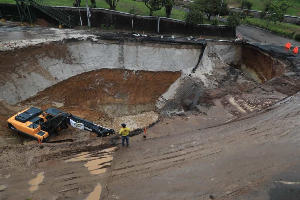 hundimiento en Villa Nueva