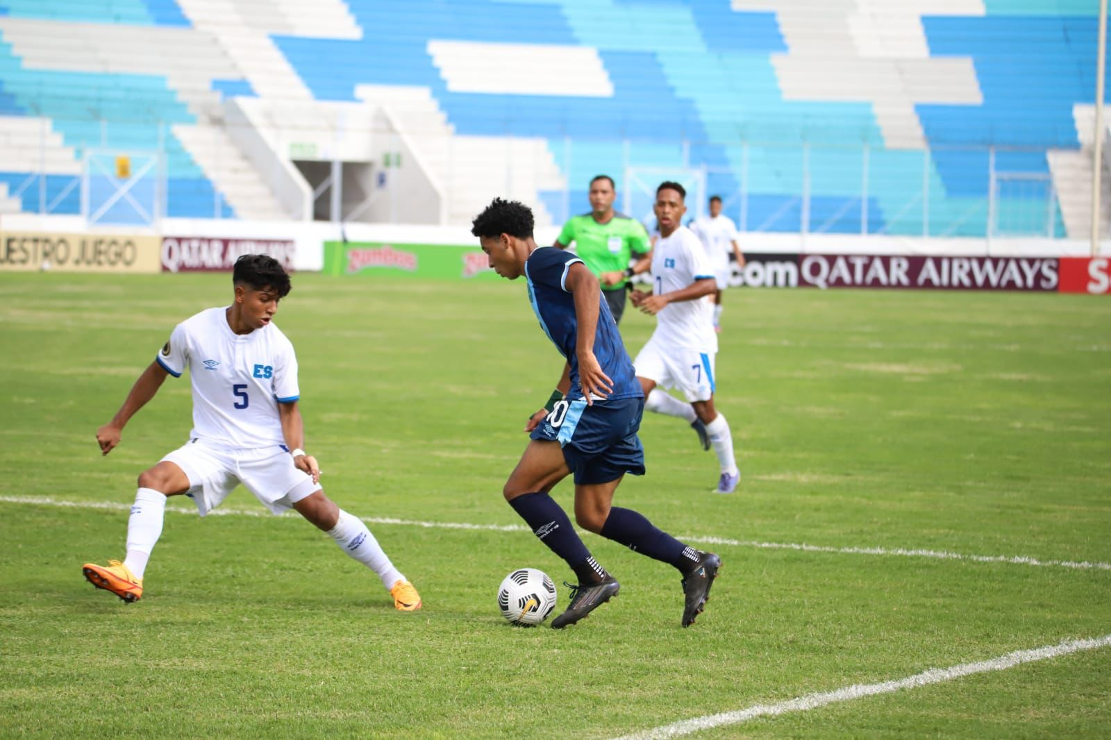 Arquimedes Ordoñez fue el jugador más destacado de Guatemala. Foto Prensa Libre (Fedefut) 