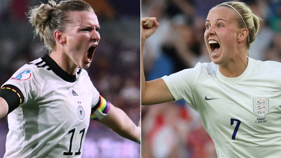 Alexandra Popp (izq.) había anotado en todos los partidos que Alemania jugó en en la Eurocopa 2020. Beth Mead (der.) la igualaba en tantos, pero tenía más goles asistidos para Inglaterra.