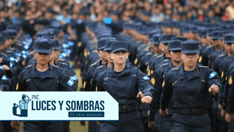 La Policía Nacional Civil cumplió el 17 de julio 25 años de servicio. Una historia de luces y sombras en la seguridad del país. (Foto Prensa Libre: Hemeroteca PL)