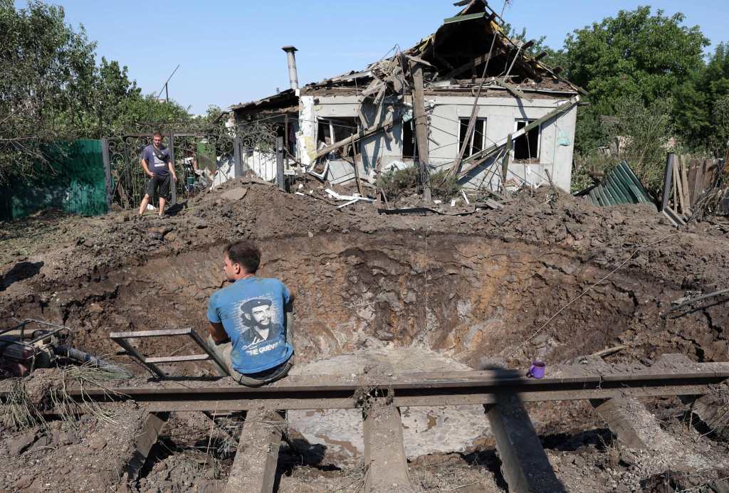 Al menos 22 ataques con misiles rusos se registraron el sábado en Donetsk, según autoridades ucranianas. (Foto Prensa Libre: AFP)