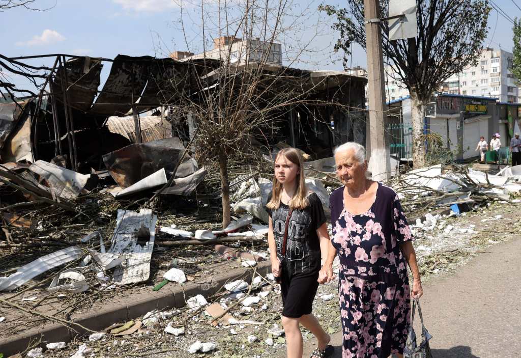 Al menos 22 ataques con misiles rusos se registraron el sábado en Donetsk, según autoridades ucranianas. (Foto Prensa Libre: AFP)