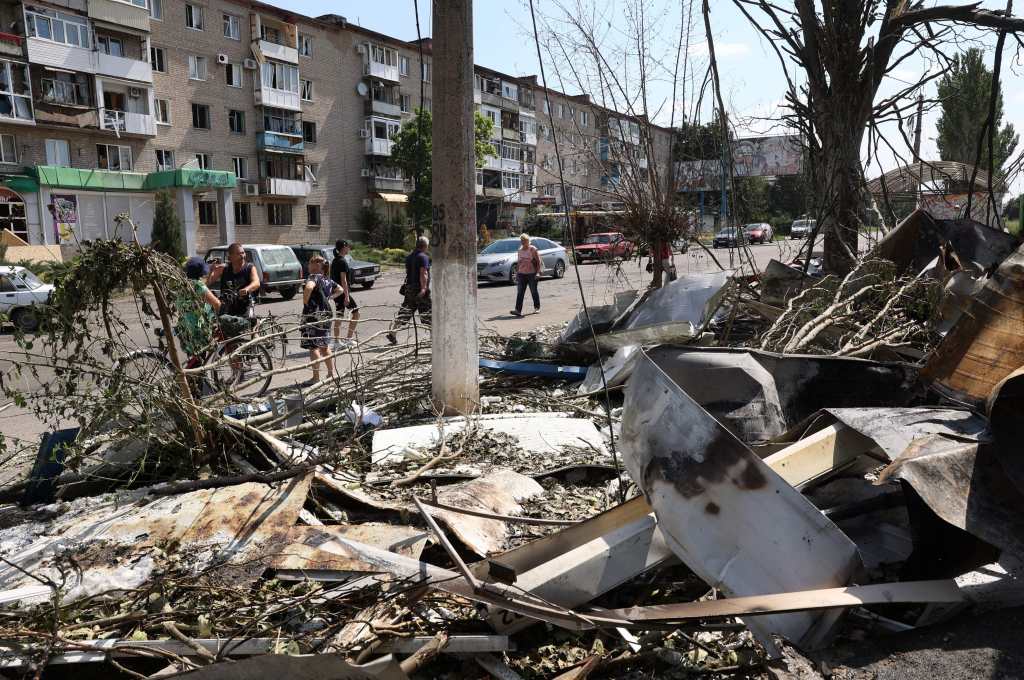 Al menos 22 ataques con misiles rusos se registraron el sábado en Donetsk, según autoridades ucranianas. (Foto Prensa Libre: AFP)