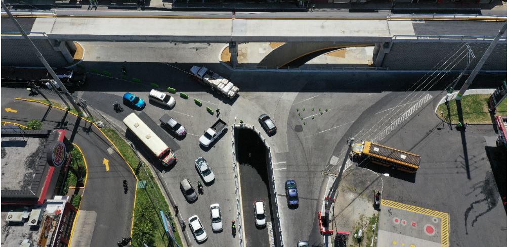 La comuna de San Miguel Petapa dijo que la fluidez del tránsito mejorará con esta obra. (Foto Prensa Libre: Roberto López)